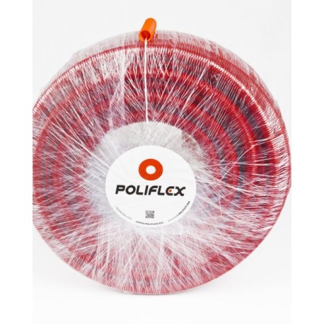 Polilfex rojo extra resistente de 1/2″ con guía rollo con 100 m