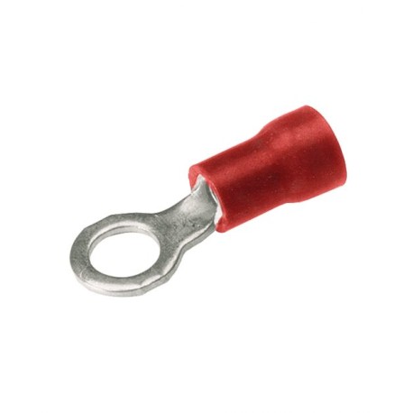 Zapata Terminal Anillo Ais. De Vinilo Rojo Tor. 3/8 Cal. 22-16 Awg Burndy