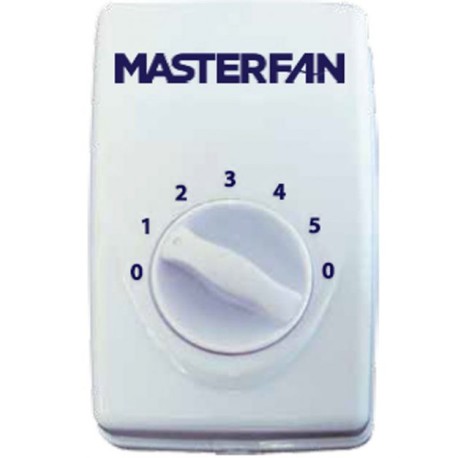 CONTROL DE PARED 5 VELOCIDADES PARA VENTILADOR TIPO INDUSTRIAL , ACABADO BLANCO | MASTERFAN