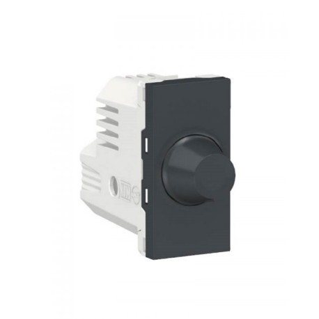 Dimmer giratorio para lamparas resistivas. 300W 127Vca. Grafito