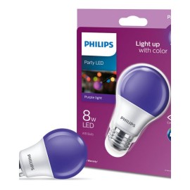 LED BUL A19 Colores Morado  On / Off