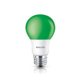 Led Bulb A19 Colores Verde On / Off