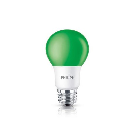 Led Bulb A19 Colores Verde On / Off