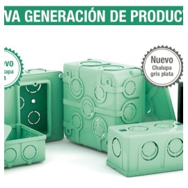 CAJA CUADRADA DE PVC DE 19MM (3/4) PVC