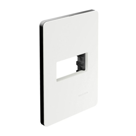 PLACA 1 MODULO BLANCA CHASIS NEGRO UNNO