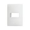 PLACA 1 MODULO C/CHASIS – BLANCO/GRAFITO S26 | Simon 26 | CODIGO 2600611-130